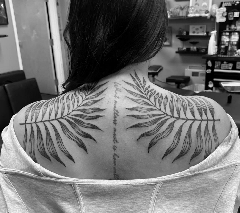 Wings of Intention Tattoo